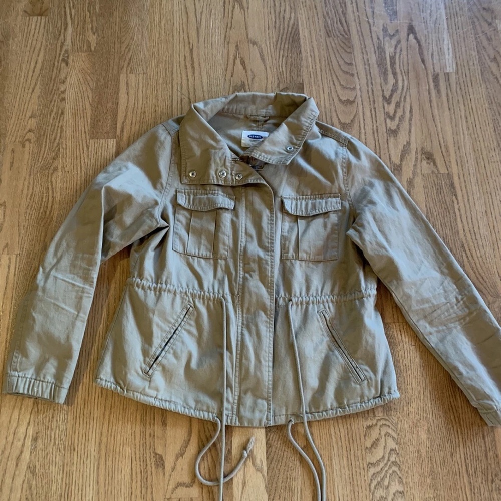 Women’s Old Navy Tan Spring Jacket Coat Size Medium Love This!